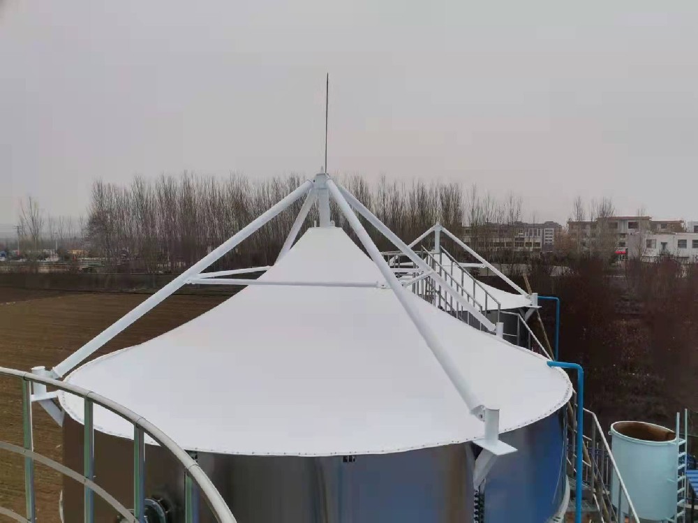 山东省孙泊镇的污水罐体封闭